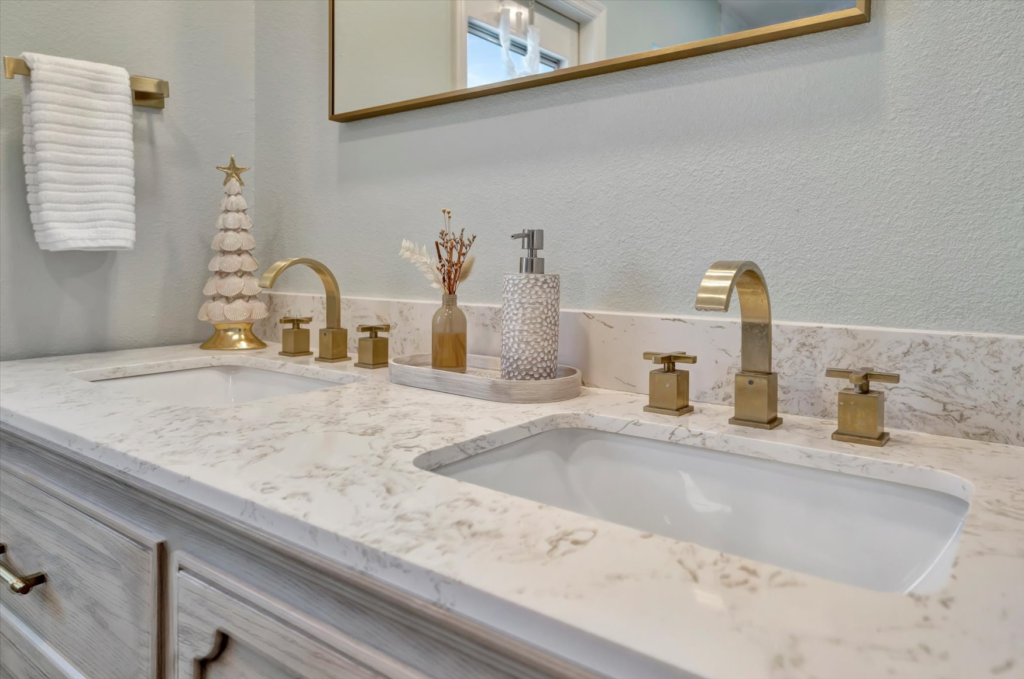 Bathroom remodeling in Southwest Florida with custom vanity and modern finishes
